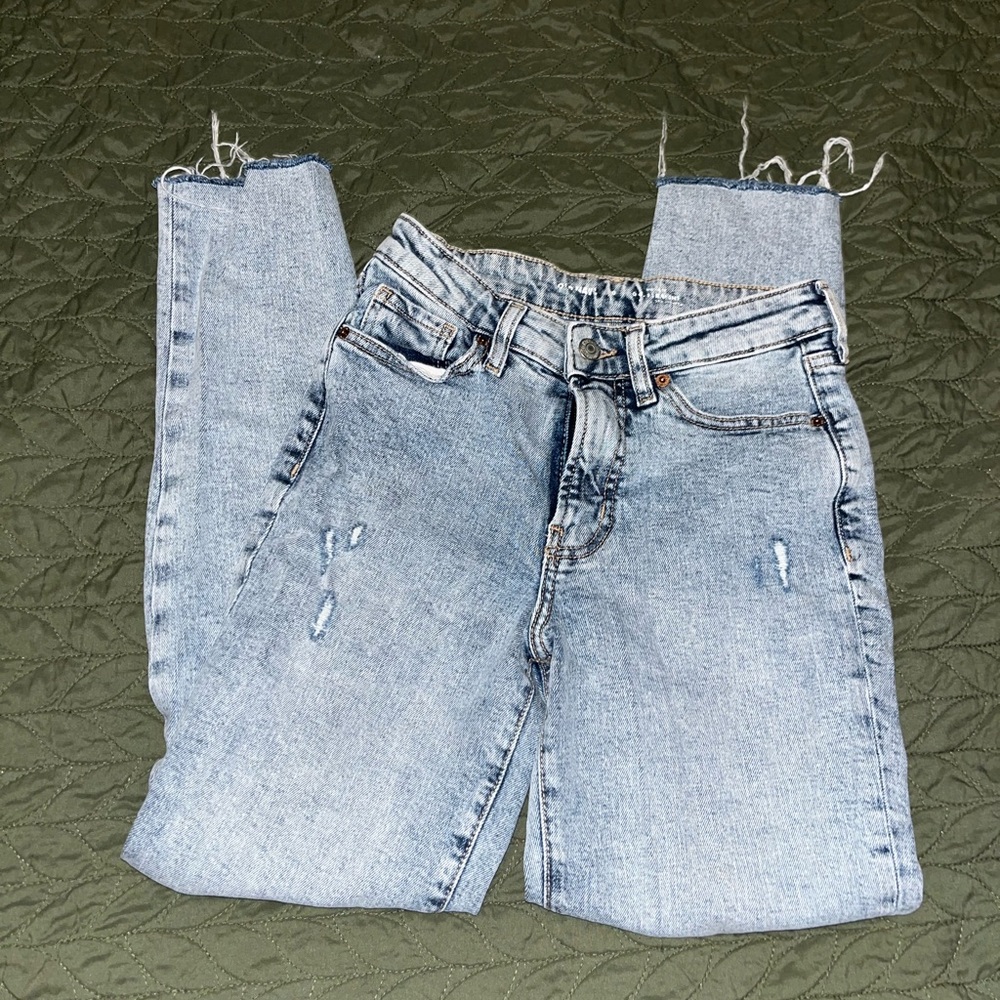 Old Navy Extra High-Rise Sky-Hi Straight Secret-Smooth Pockets Size 0
